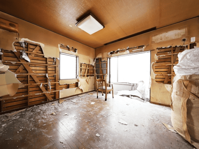 リフォームに伴う建物内部の部分解体